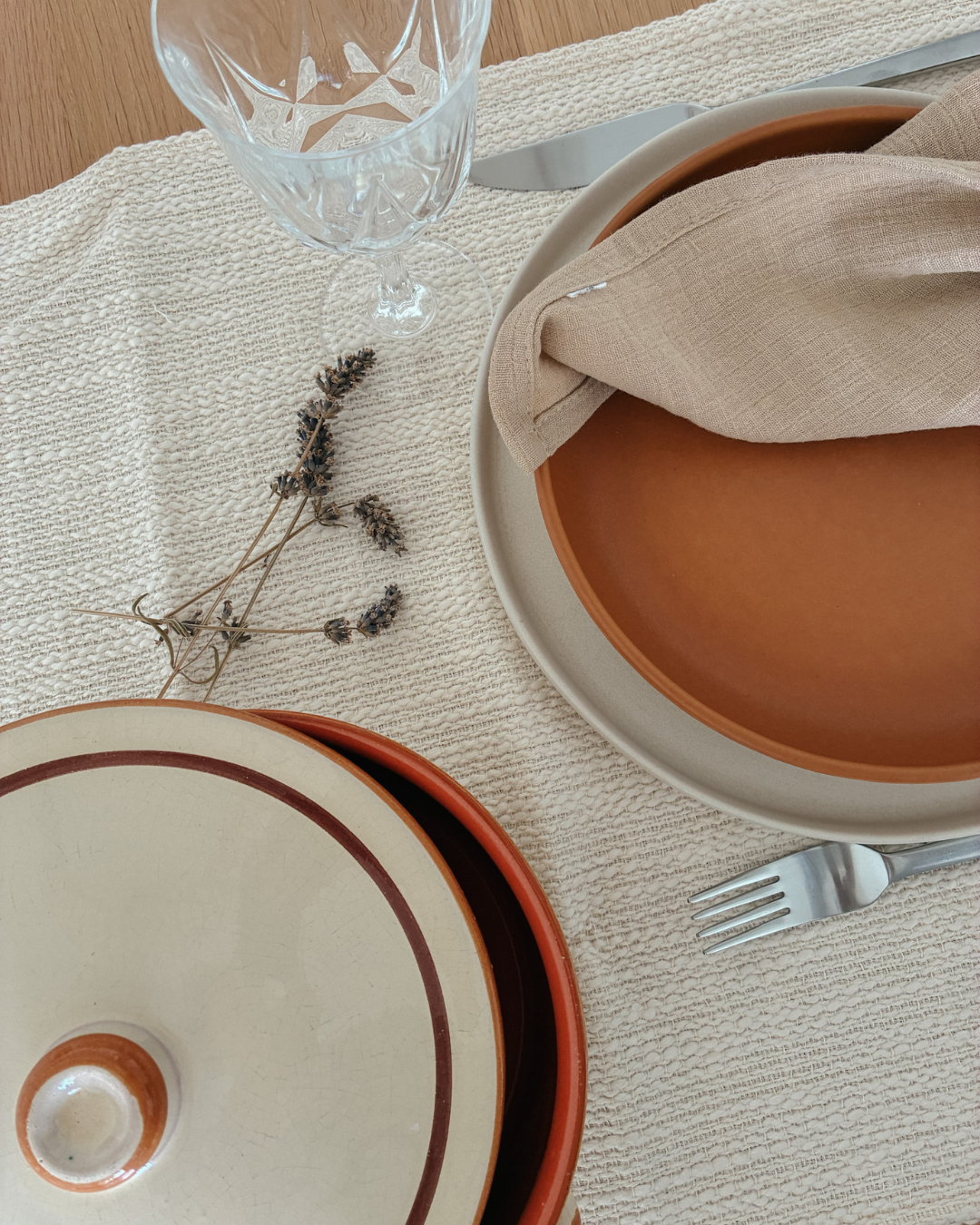Dinerbord vanillie